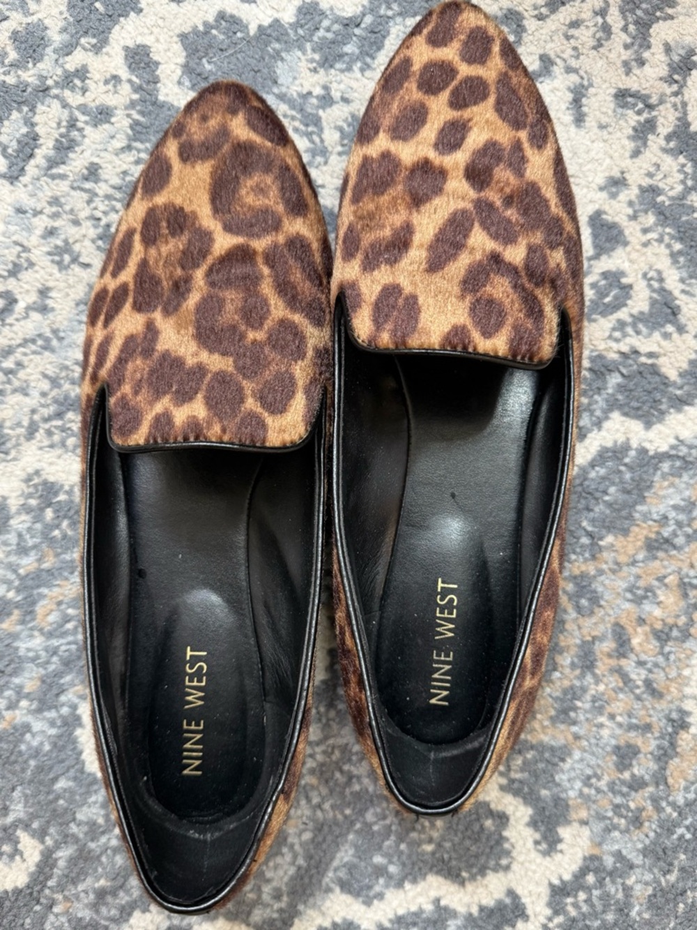 Nine West Women’s Hayden 2 Leopard Print Pointed Loafers - Brown